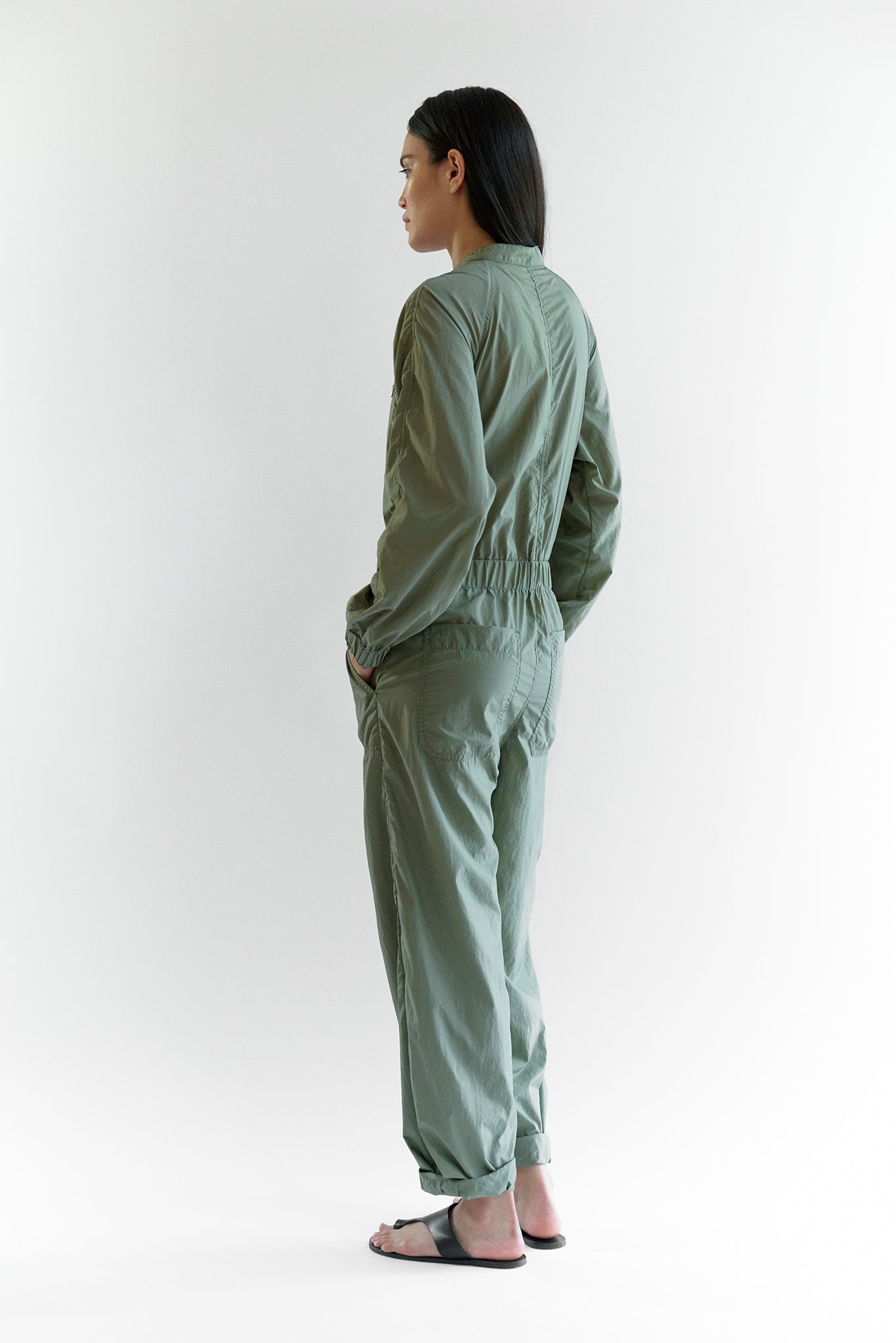 Sofiya Japanese Eco Nylon Bomber Jacket